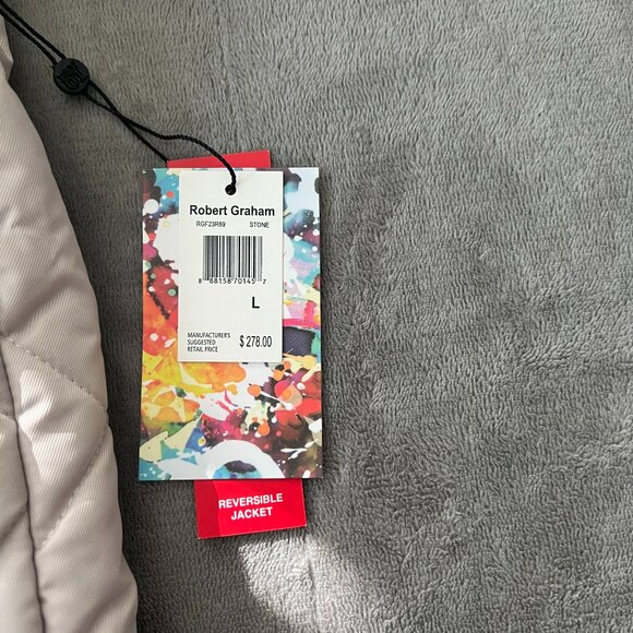 Robert Graham Reversible Quilted Jacket • Size L • NWT - Picture 4 of 11